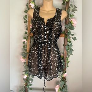 Motherhood Maternity Floral Lightweight Sheer Size Medium Sleeveless Top EUC